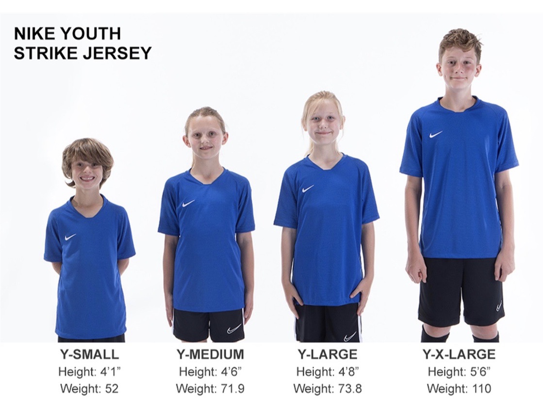 how big is a youth small jersey